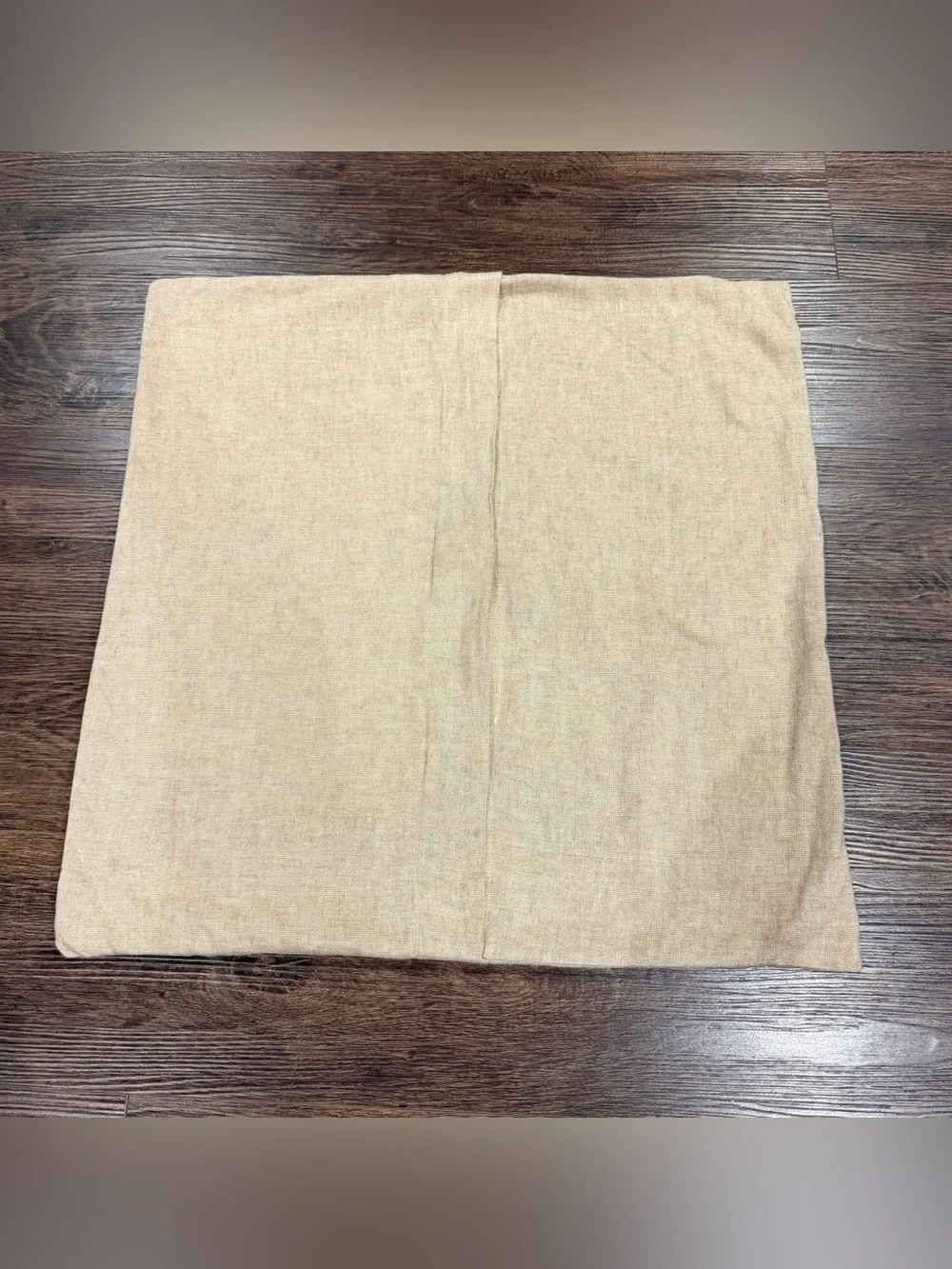 Pottery Barn Blue and Tan Embroidered Floral Pillow Cover